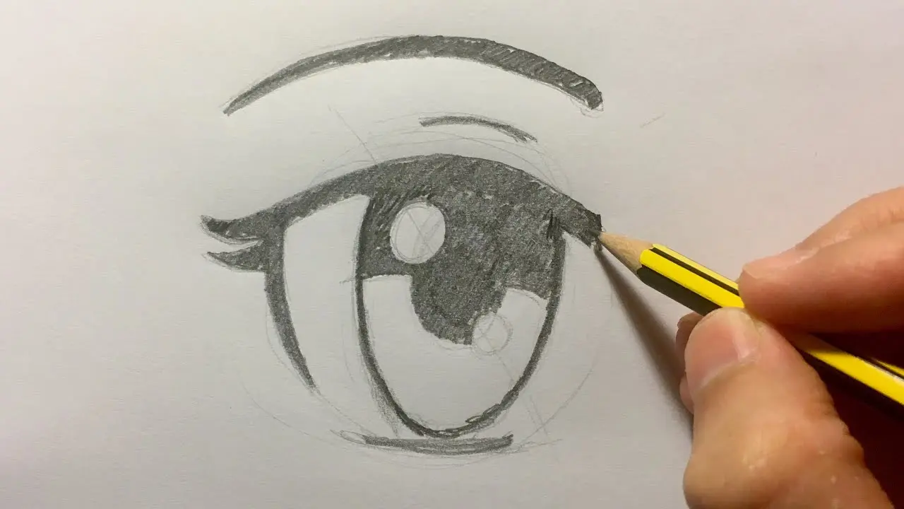 Cómo dibujar ojos de mujer anime: Una guía completa - Cómo dibujar una caricatura de ojos femeninos como dibujar ojos de mujer anime - Cómo dibujar una caricatura de ojos femeninos