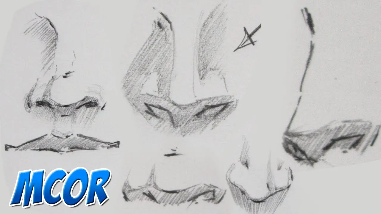 Cómo dibujar narices de anime paso a paso - Cómo sombrear narices de anime nariz anime paso a paso - Cómo sombrear narices de anime