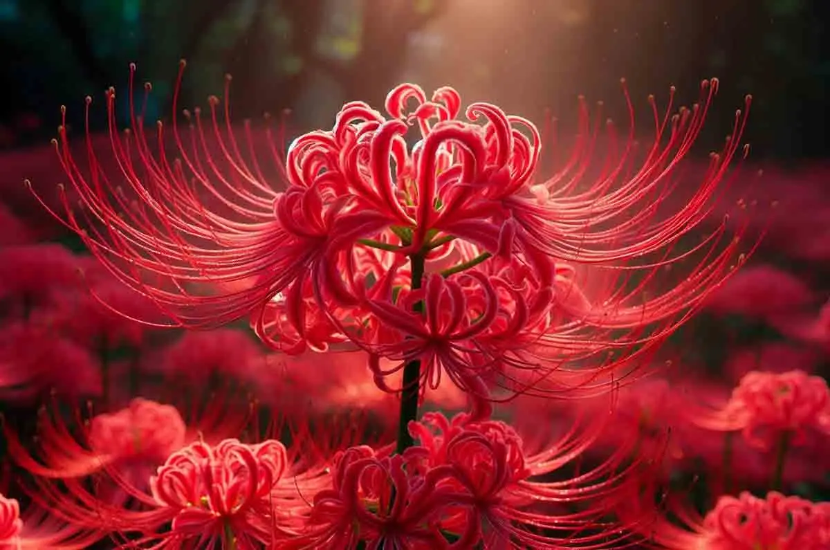 <b>Flor de la Muerte</b> en el Anime: Simbolismo de la Lycoris Radiata y el Cempasúchil - Cuál es el nombre de la flor de la muerte flor de la muerte anime - Cuál es el nombre de la flor de la muerte