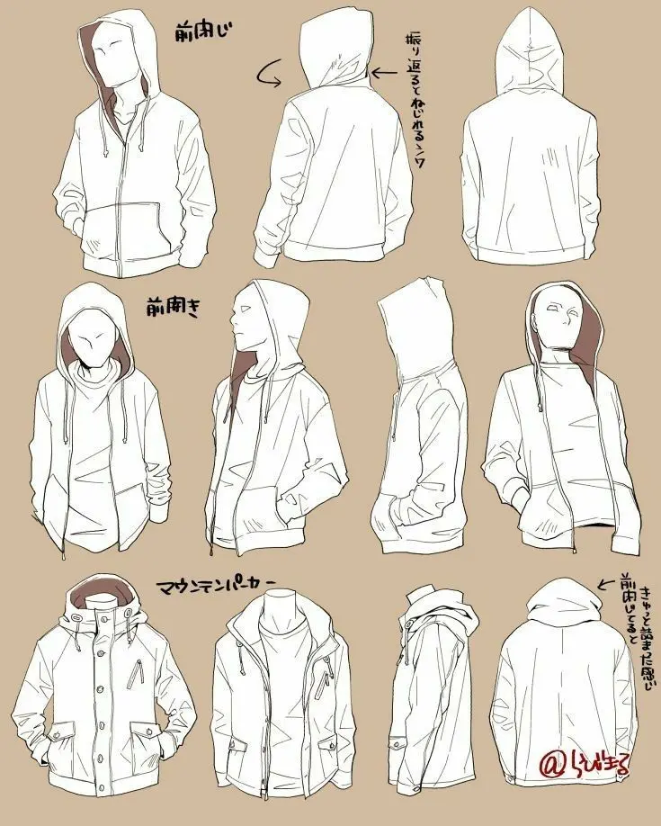 anime hoodie drawing - How do you make a hoodie sketch