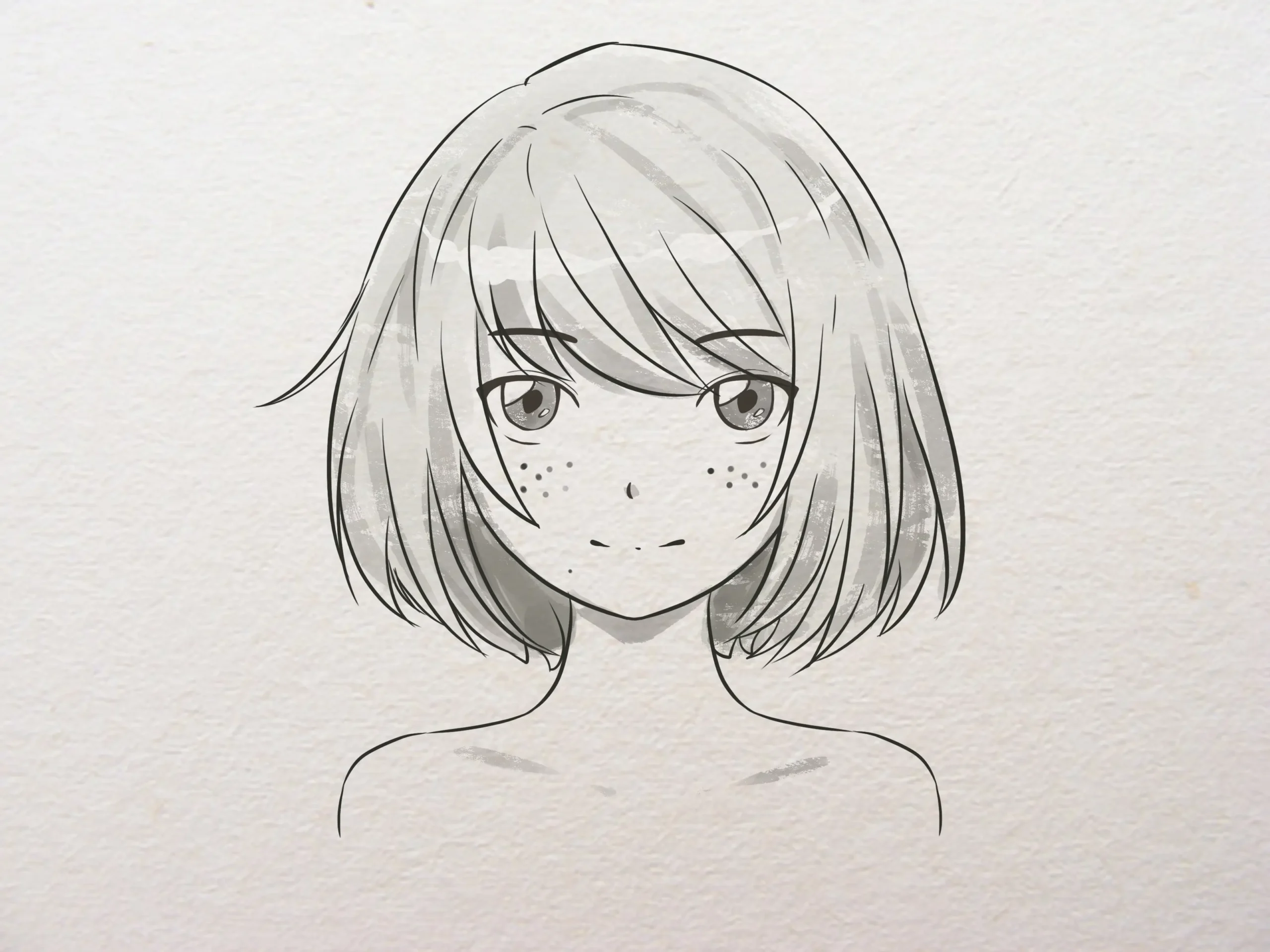 drawings of anime - How to draw a full anime face