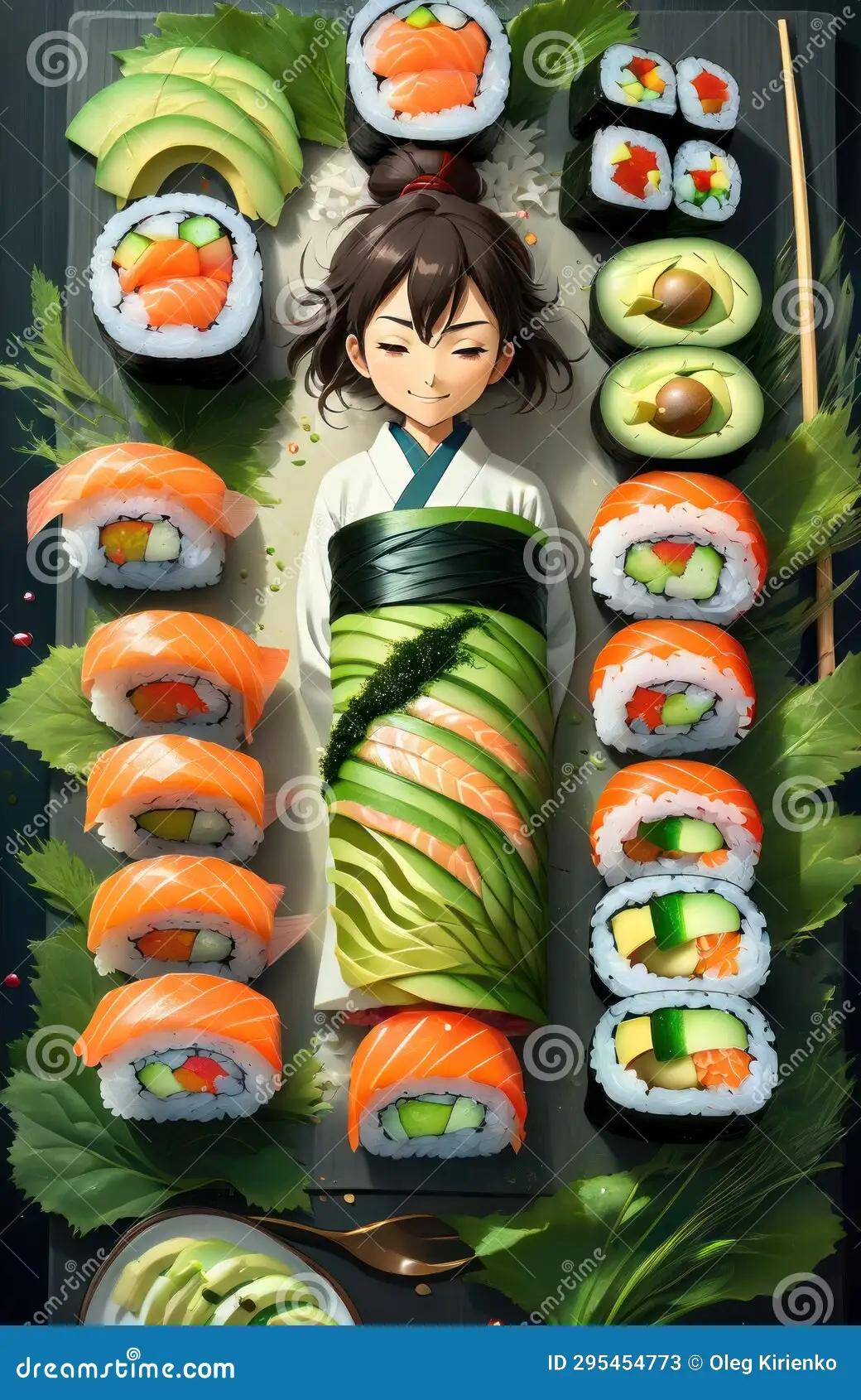 sushi roll anime - Is crunchy roll in Japan