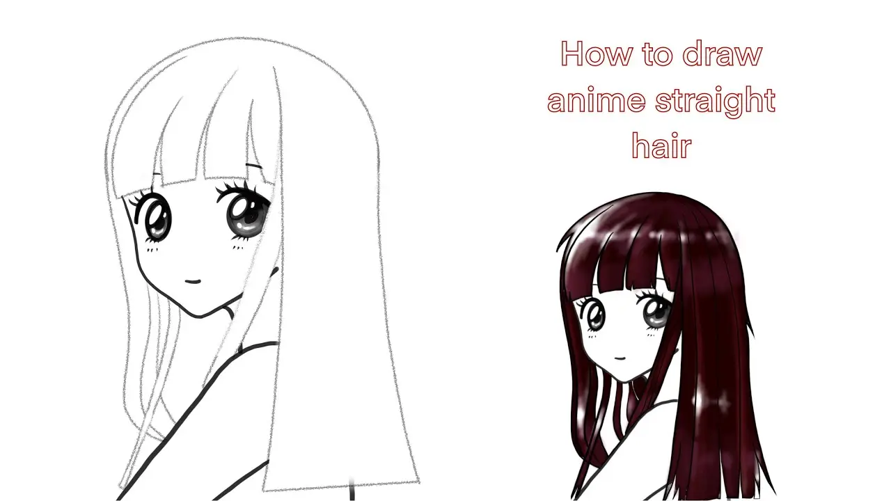anime straight hair - Is straight hair in style