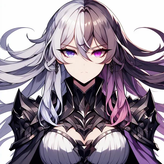 anime girl violet eyes - Is there a girl with purple eyes