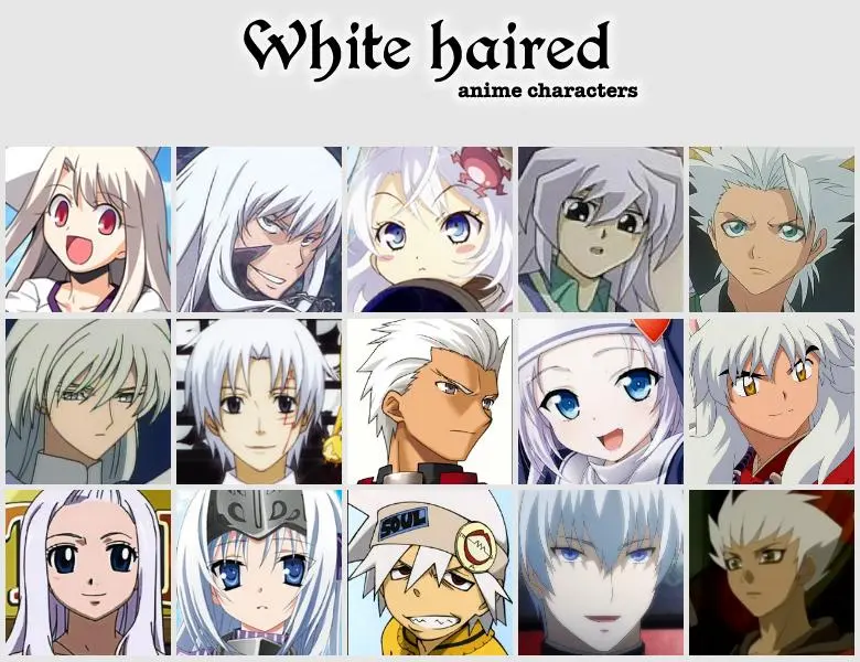 anime character finder - What anime character has white hair and pink eyes