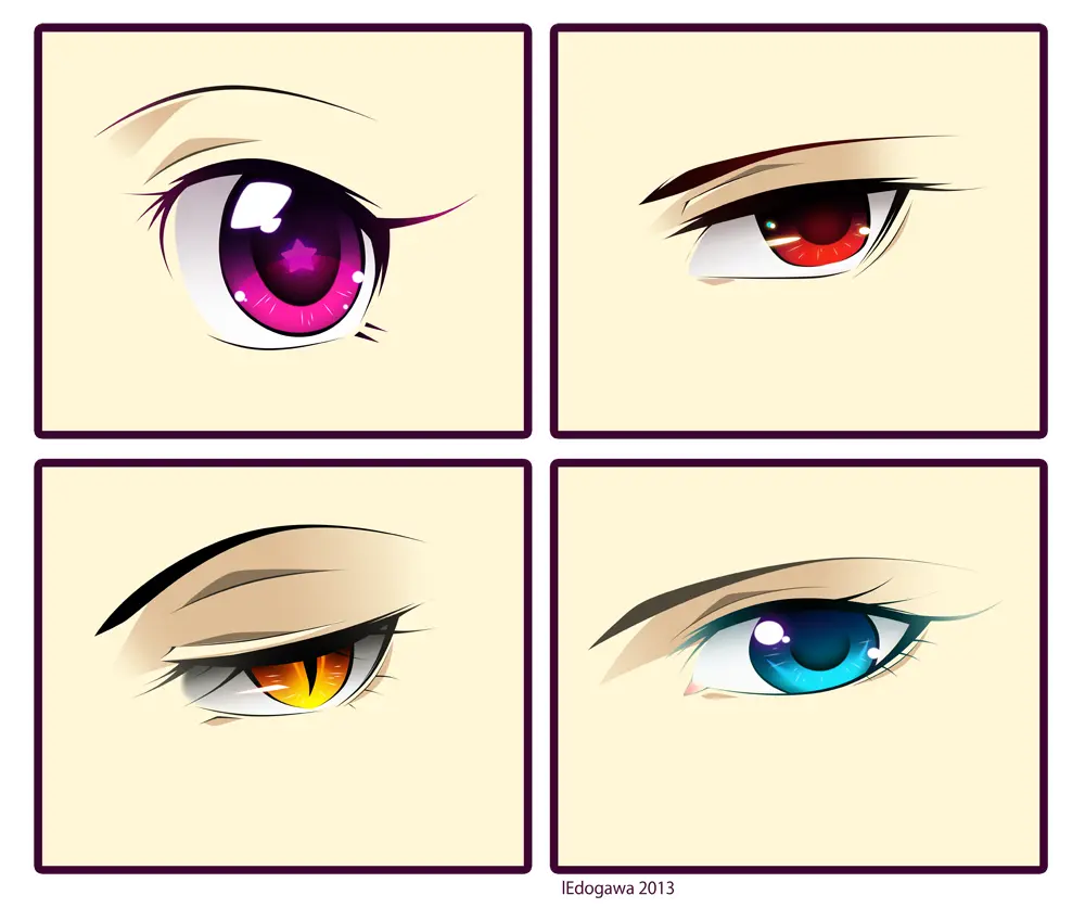 anime sharp eyes - What are sharp anime eyes called
