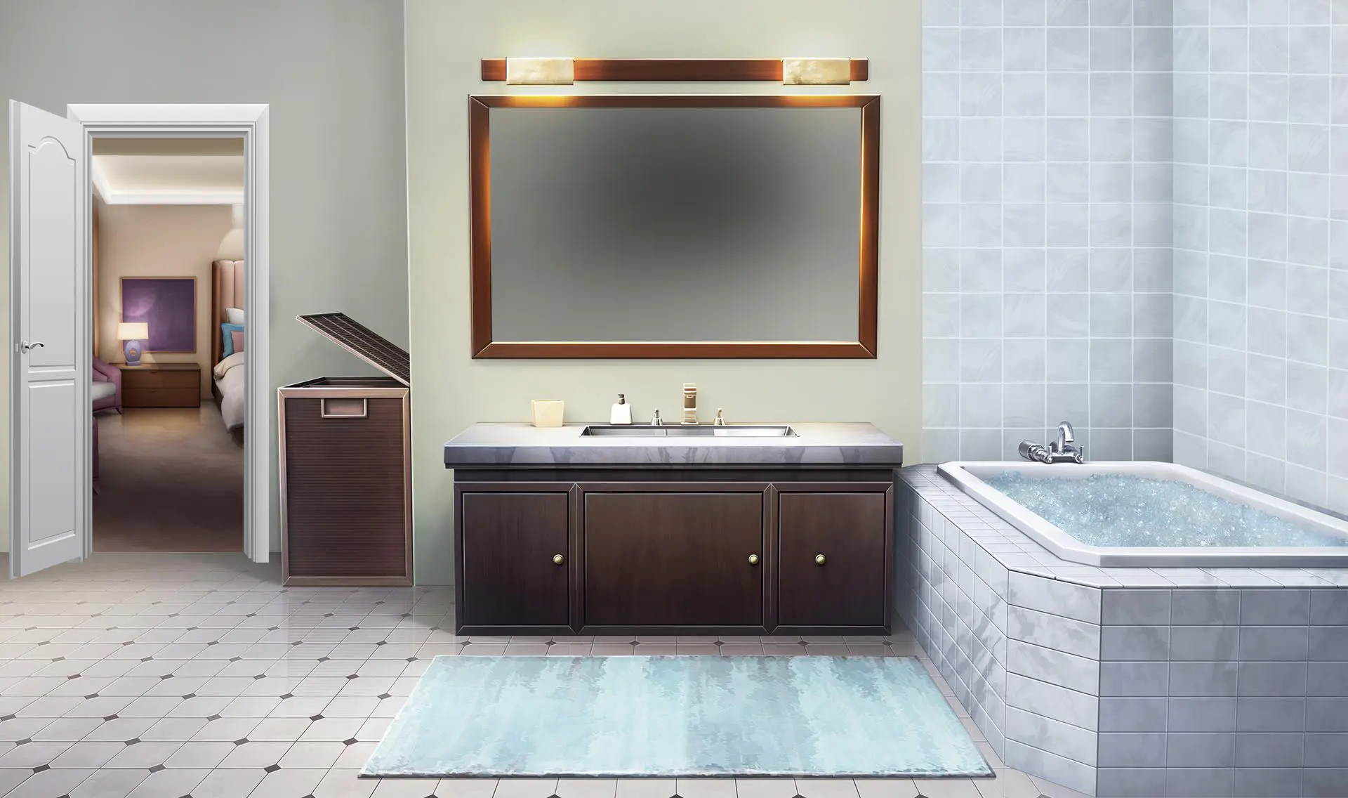 anime bathroom - What is a Japanese bathroom like