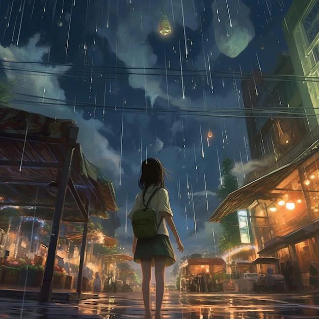 anime in the rain - What is the anime where it's always raining