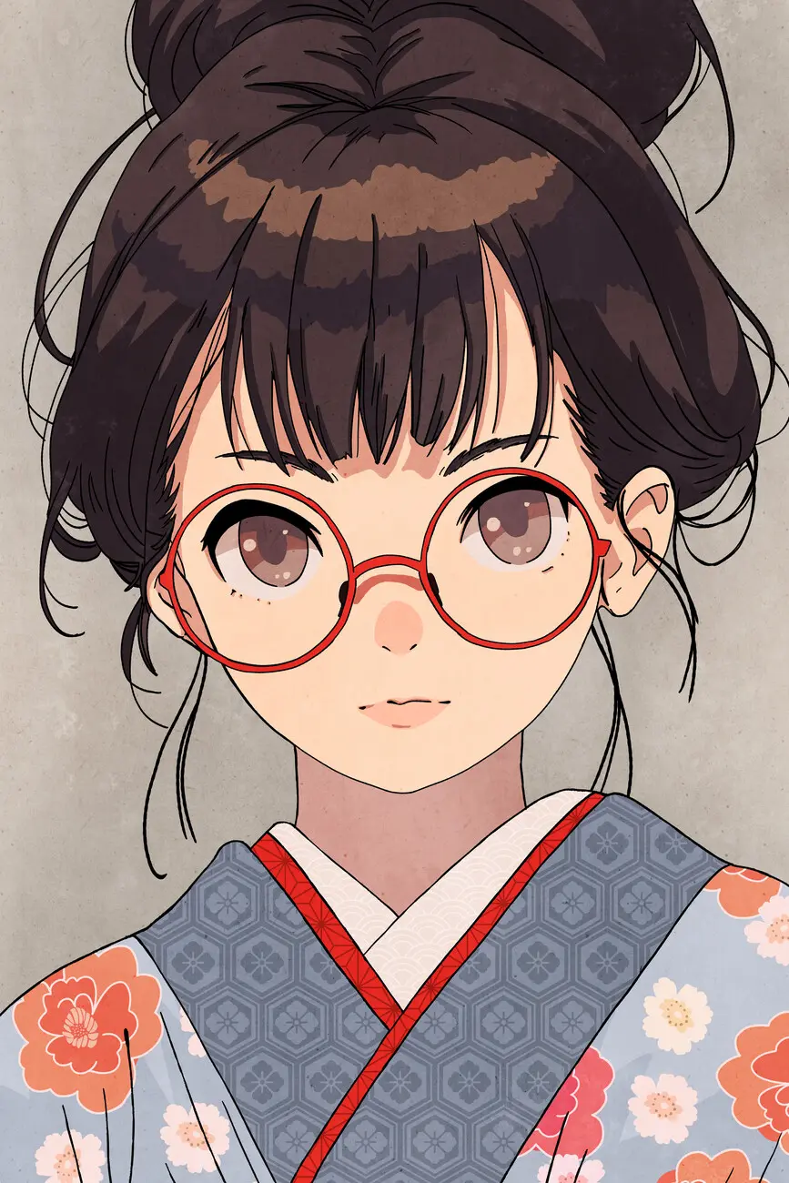 girl with glasses anime - What is the Japanese name for the girl I like forgot her glasses