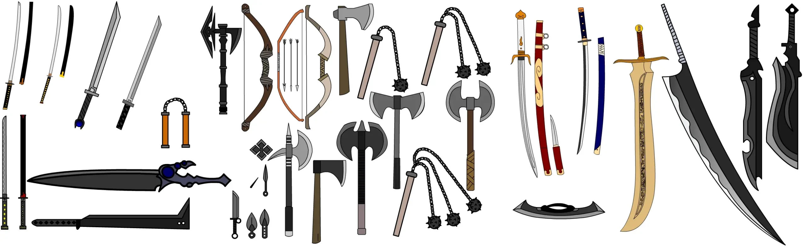 Armas cuerpo a cuerpo en el anime: Una guía completa - What melee weapons are illegal anime melee weapons - What melee weapons are illegal