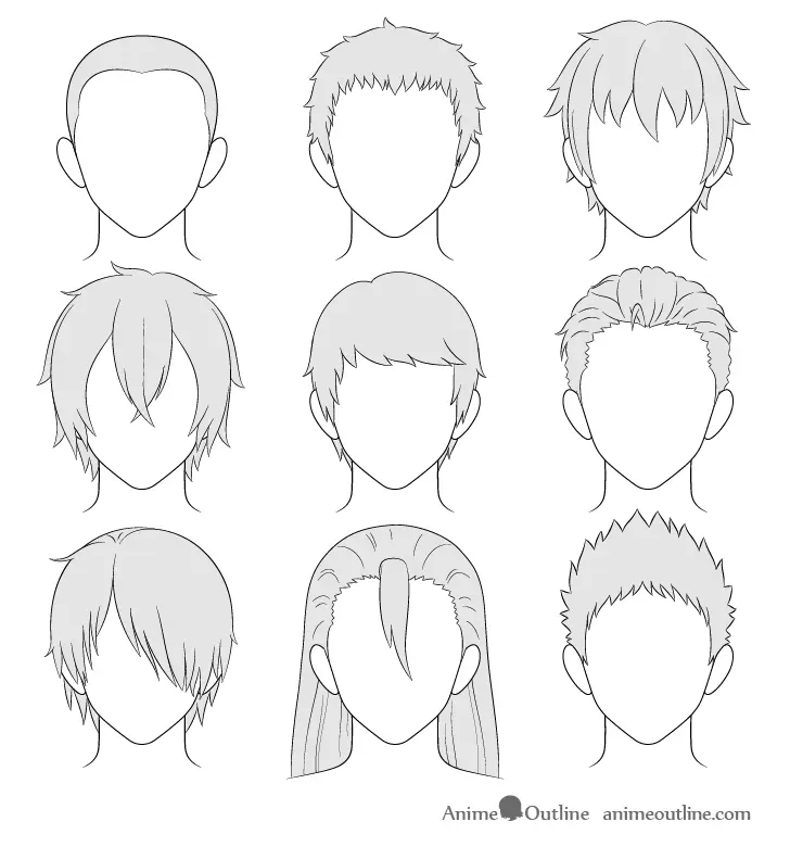 Dibujando Cabello Anime Masculino: Una Guía Completa - Which is the best anime hairstyle anime hair drawing male - Which is the best anime hairstyle