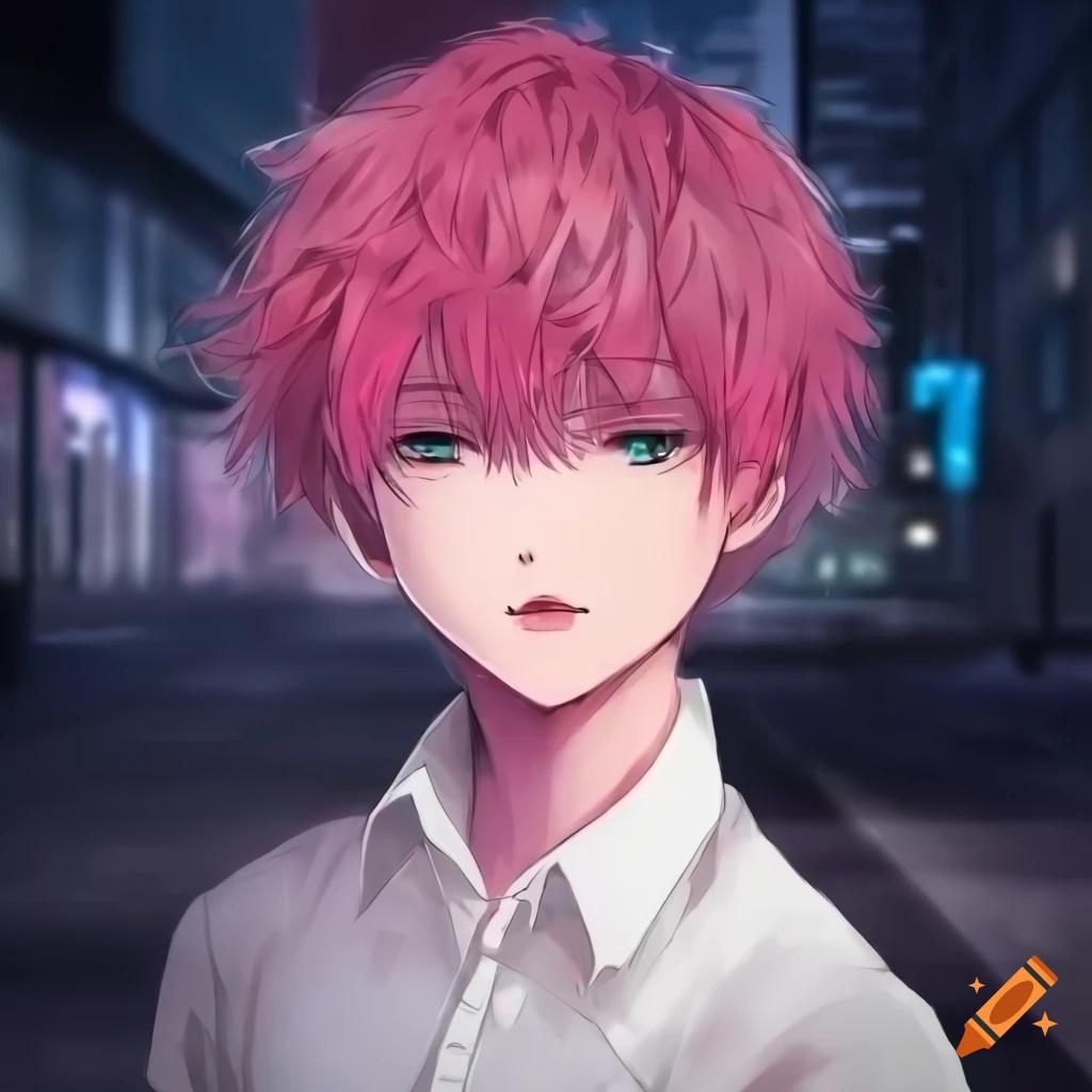 anime guys with pink hair - Who is the anime guy with pink hair and antennas